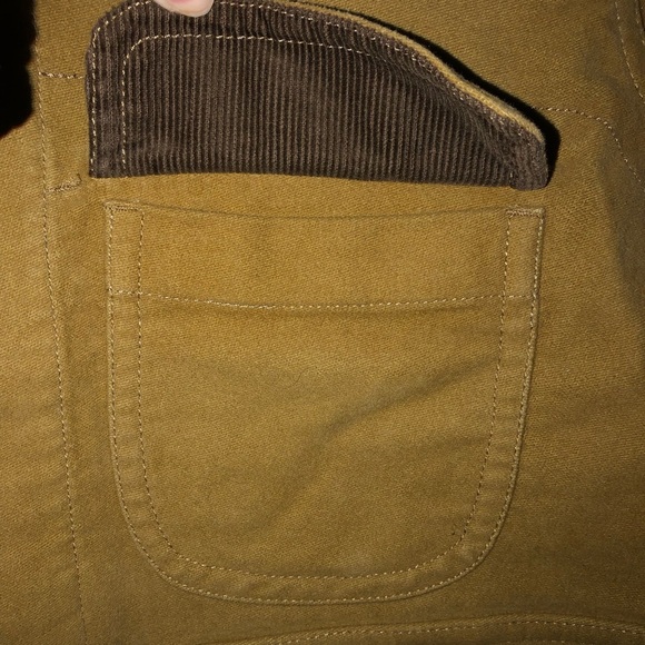 Pendleton Men’s Woolen Mills Tan Brownsville Jacket Corduroy Collar Trim Medium - Picture 3 of 10